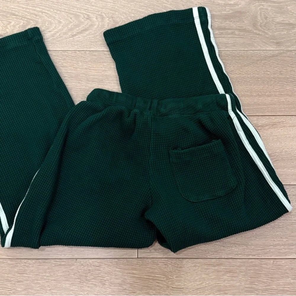 Donni Thermal Green Cropped Stripe Pants XXS - Picture 7 of 11